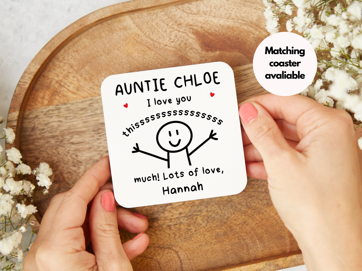 Personalised "Auntie I Love You This Much" Mug