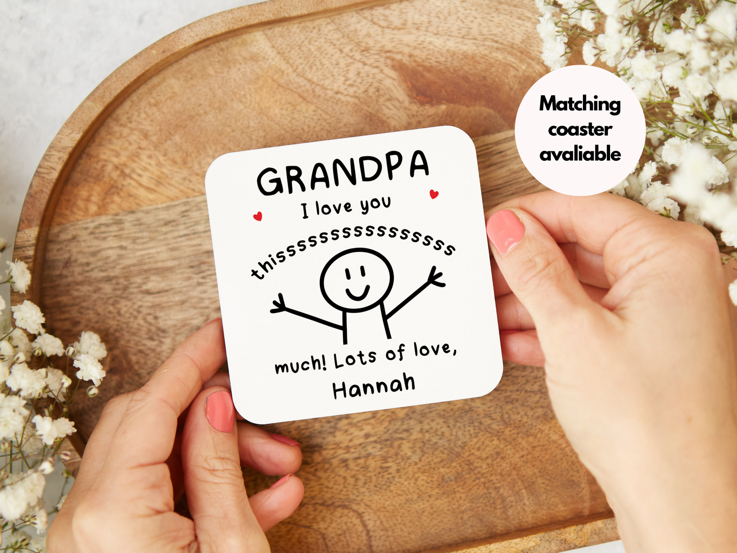 Personalised "Grandpa I Love You This Much" Mug