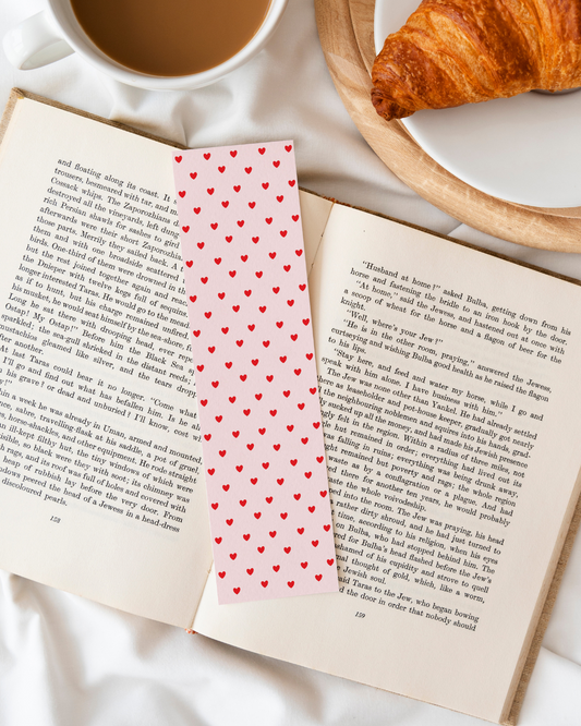 Heart Patterned Pattern Bookmark