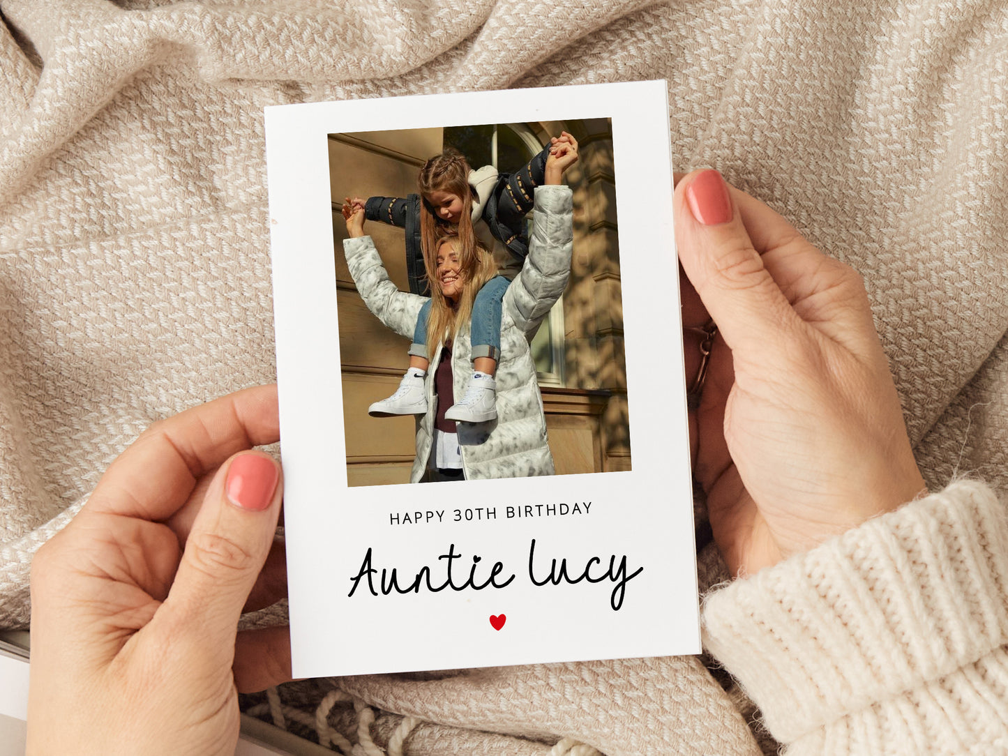 Personalised Auntie Birthday Card