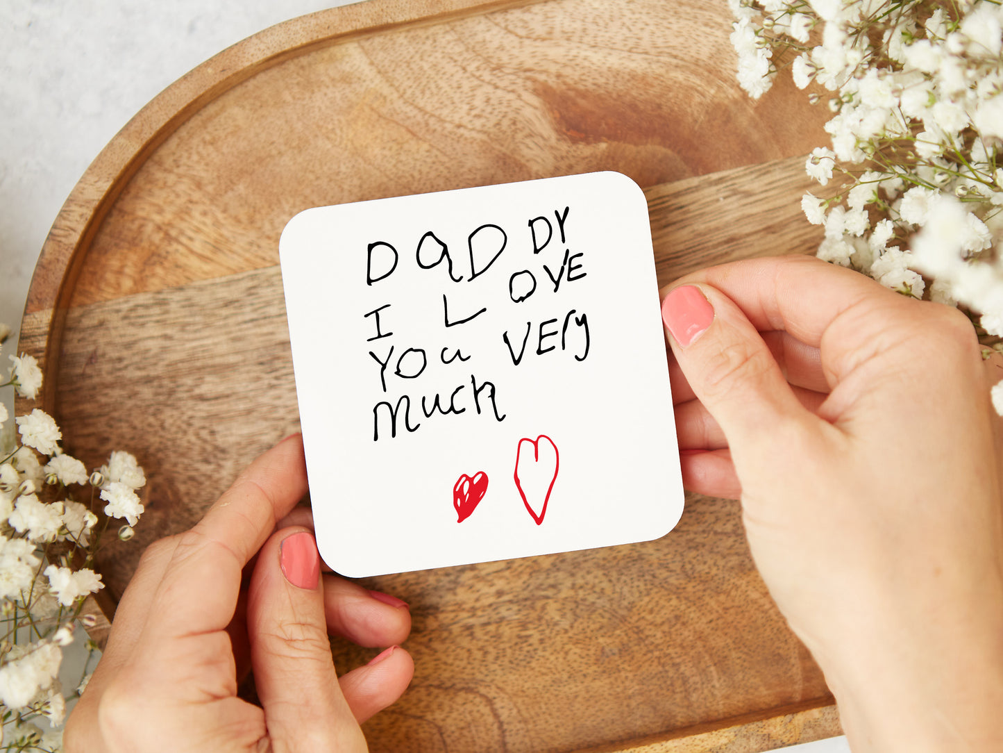 Personalised Handwriting or Drawing Coaster