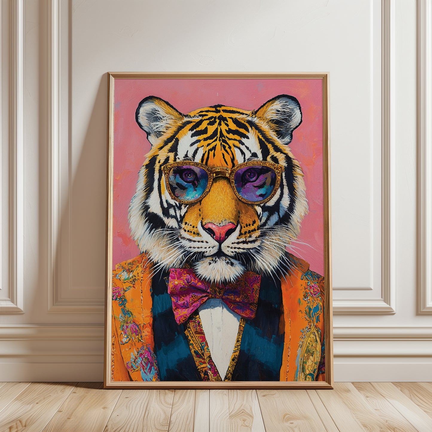 Eclectic Fashionista Tiger Art Print