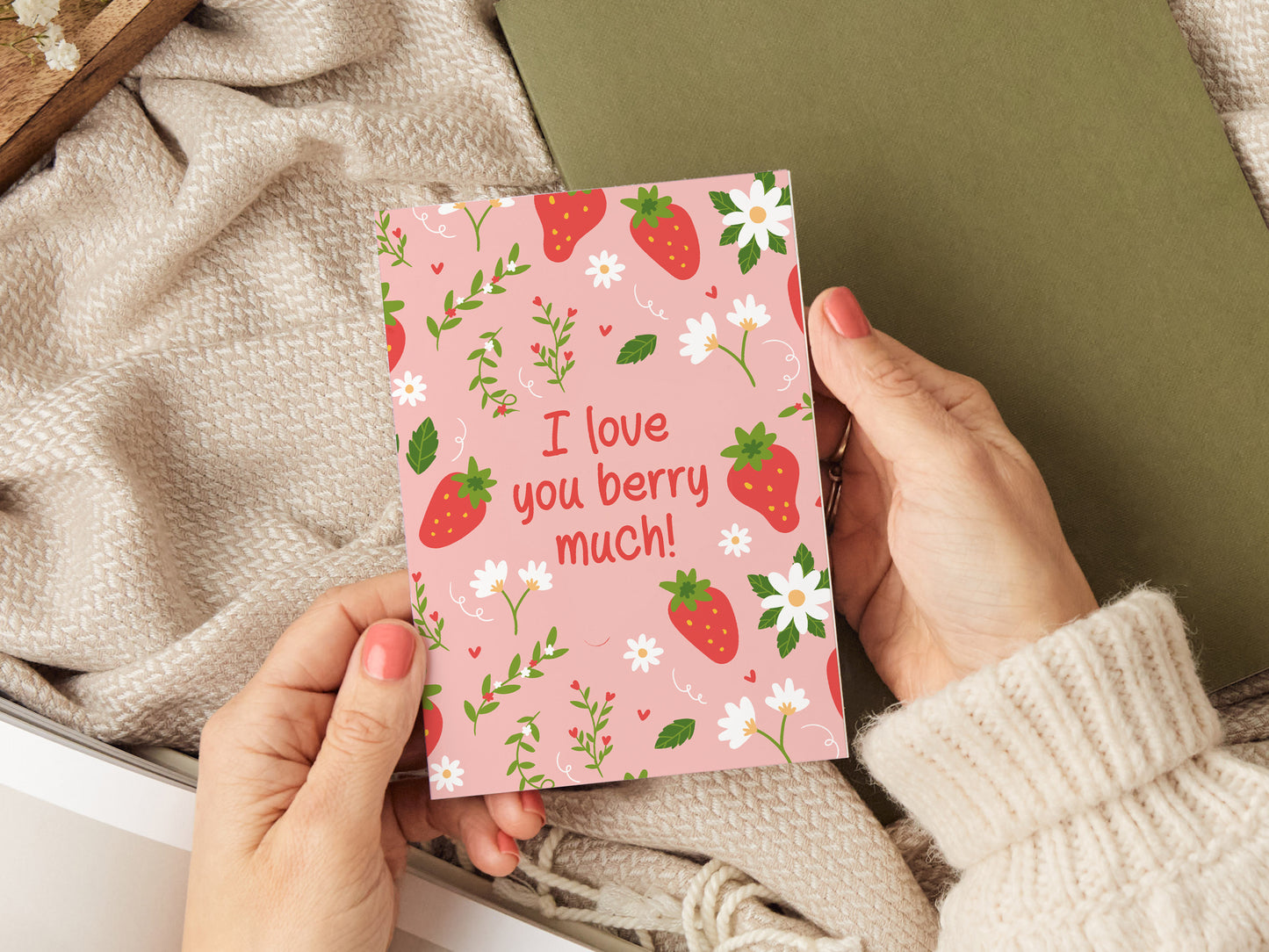 'I Love You Berry Much' Card