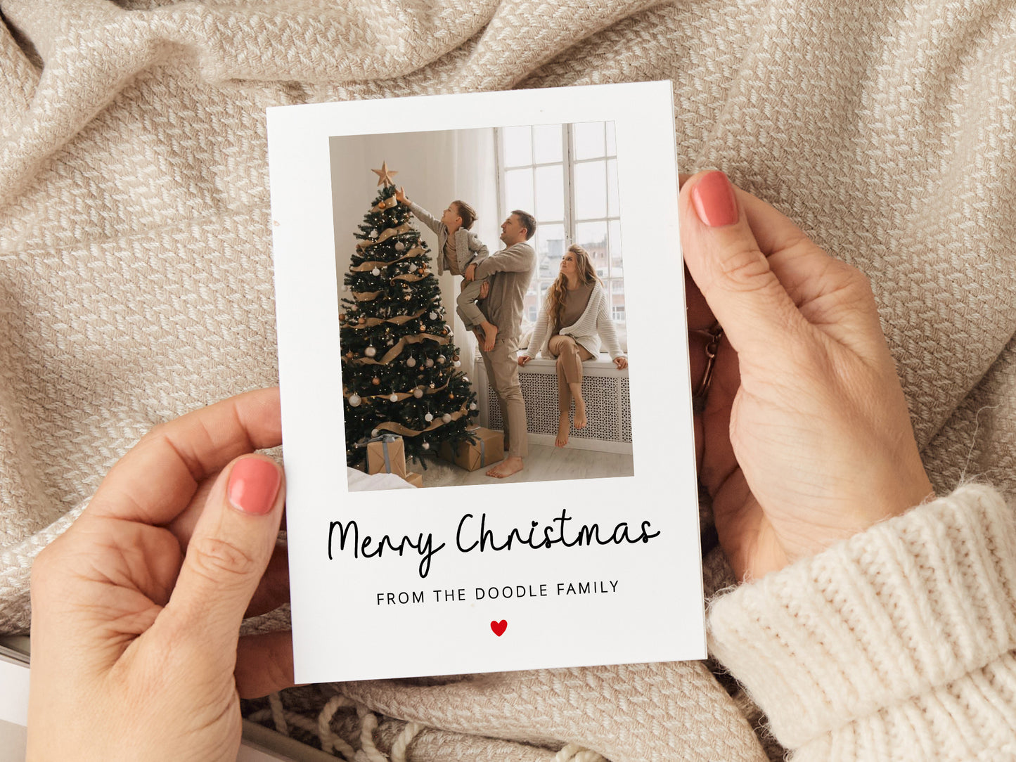 Personalised Family Photo Christmas Card