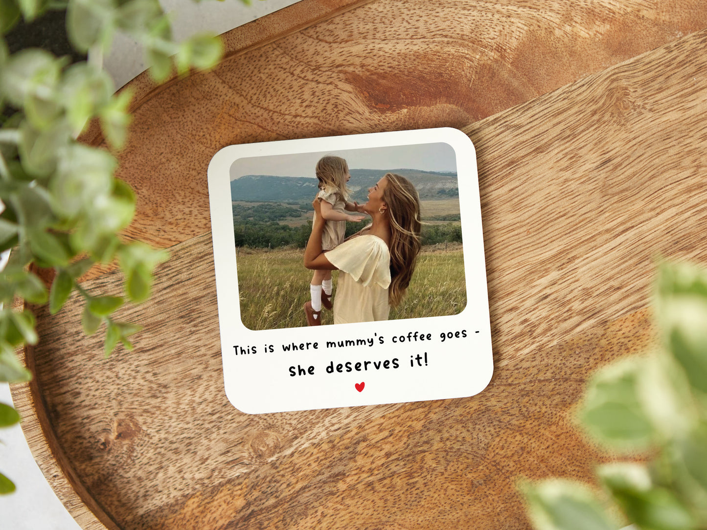 Personalised "This Is Where Nain's Coffee Goes" Coaster