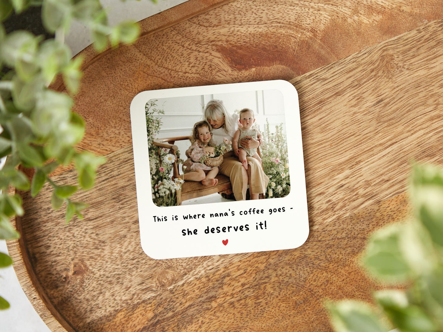 Personalised "This Is Where Nana's Coffee Goes" Coaster