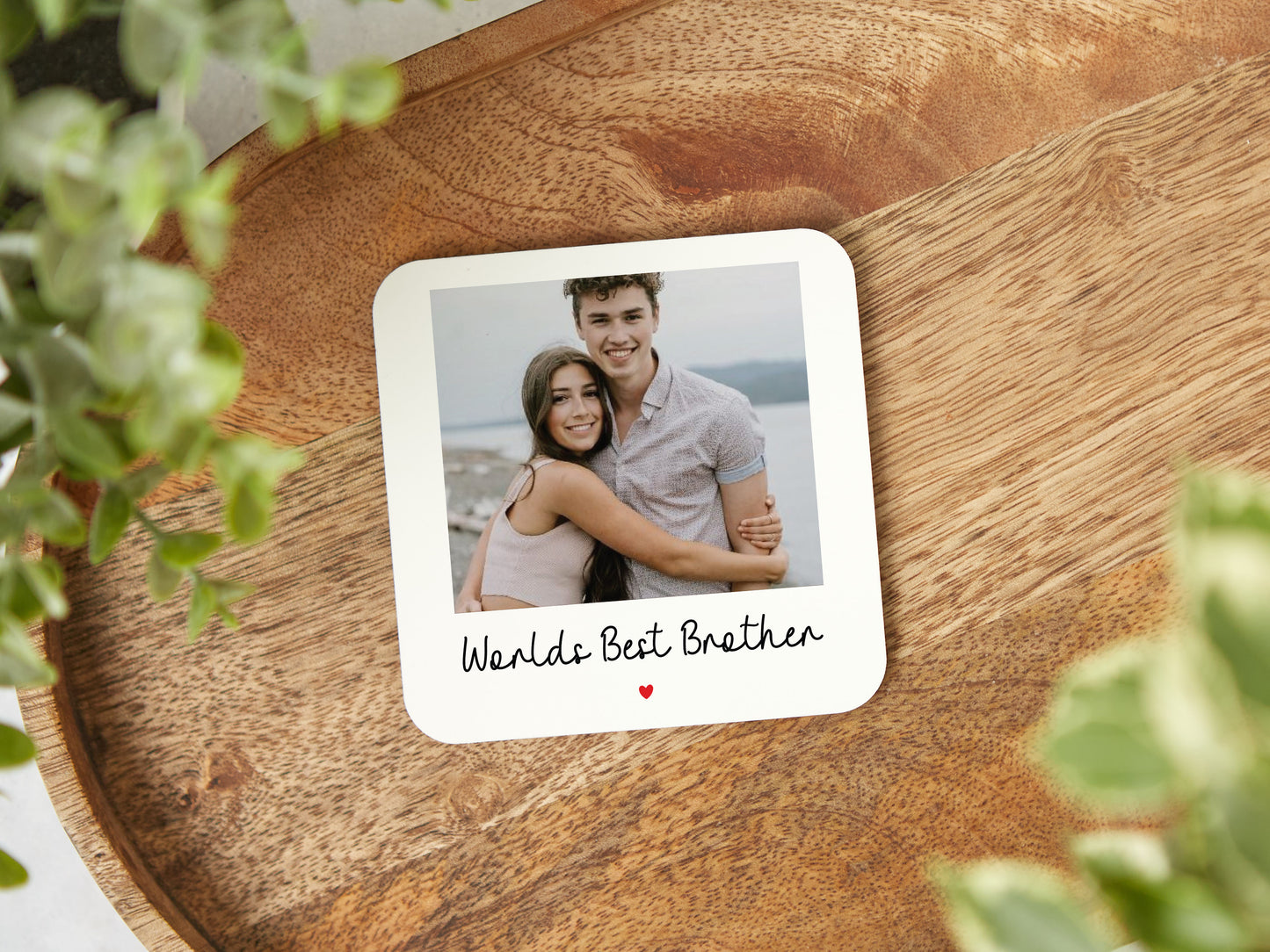 Personalised "Worlds Best Brother" Coaster