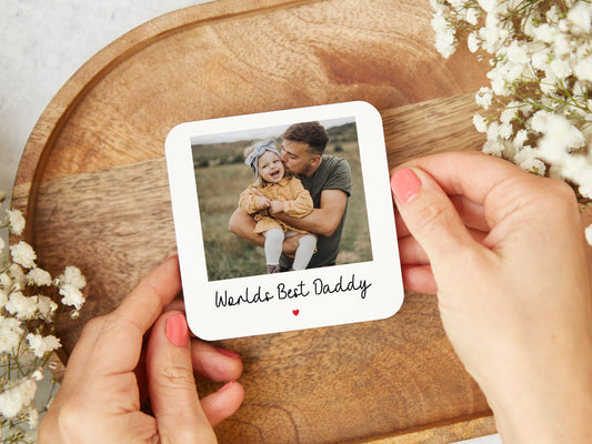 Personalised "Worlds Best Daddy" Coaster