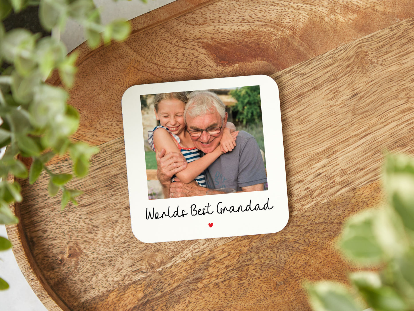 Personalised "Worlds Best Grandad" Coaster