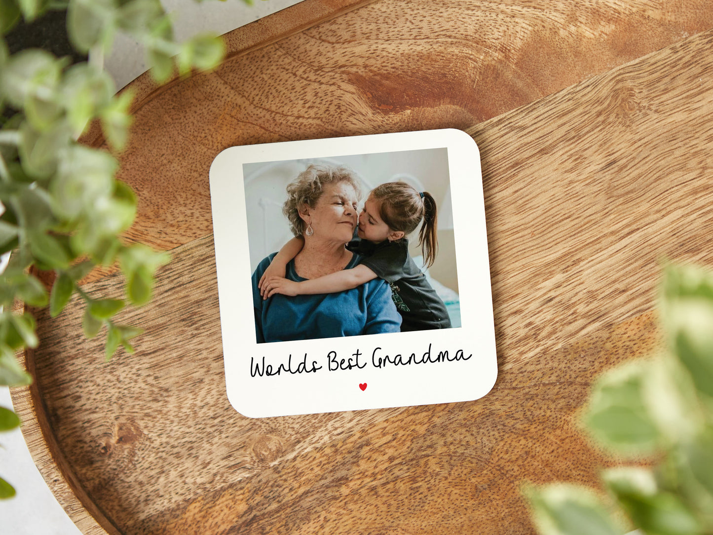 Personalised "Worlds Best Grandma" Coaster