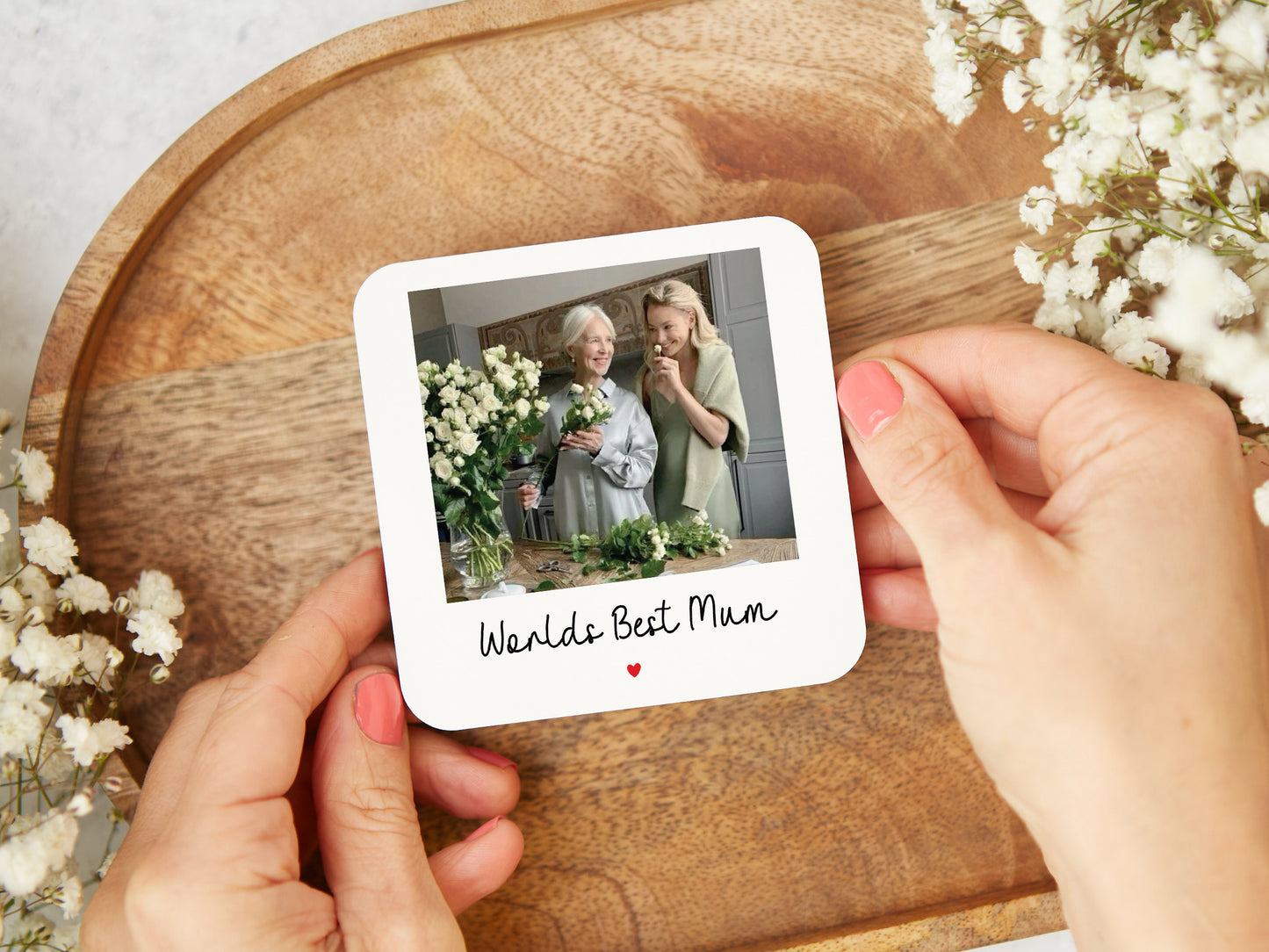 Personalised "Worlds Best Mum" Coaster