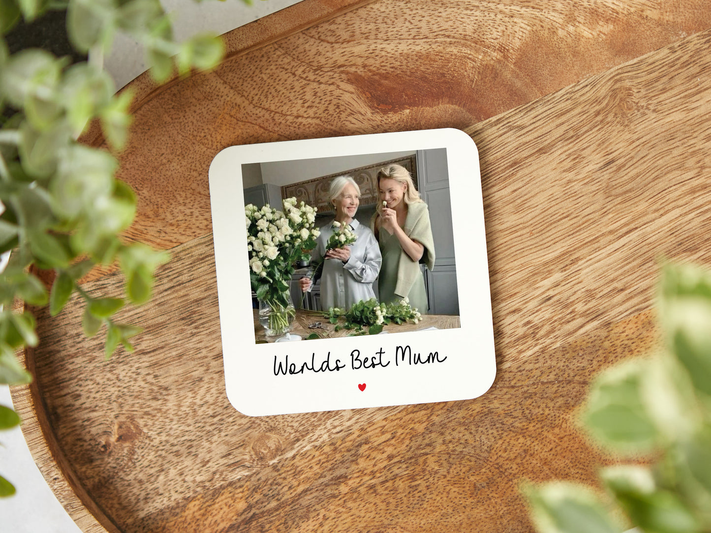 Personalised "Worlds Best Mum" Coaster