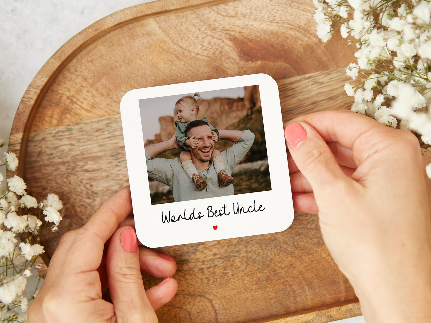 Personalised "Worlds Best Uncle" Coaster