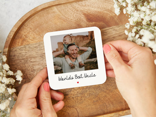 Personalised "Worlds Best Uncle" Coaster