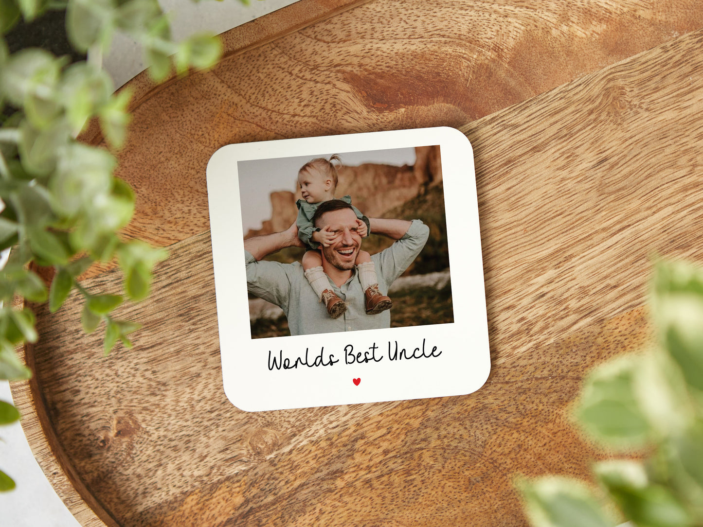 Personalised "Worlds Best Uncle" Coaster