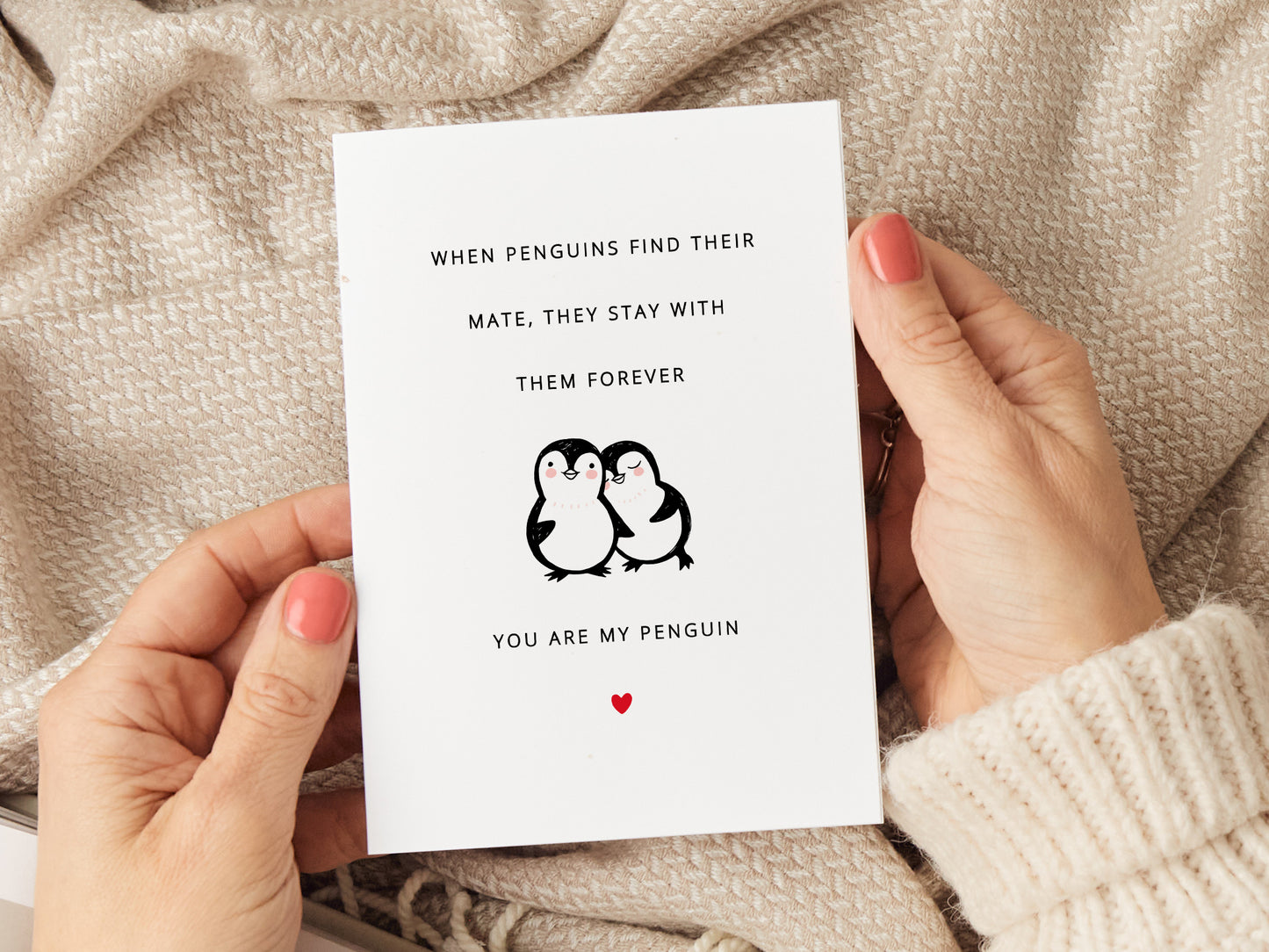 'You Are My Penguin' Card