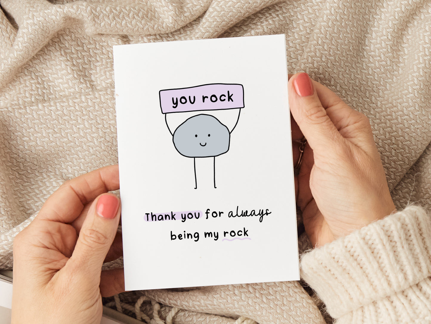 'You Rock' Thank You Card